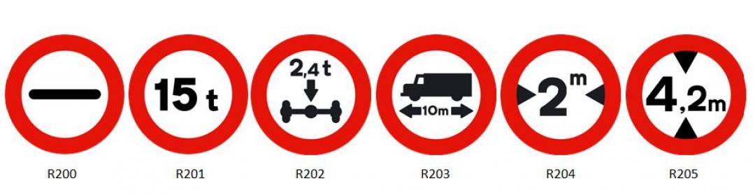 señales tráfico prohibición
