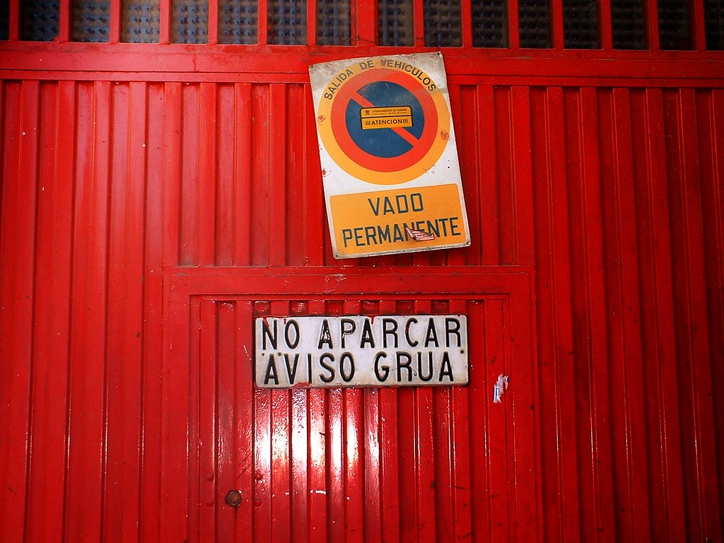 aparcar vado