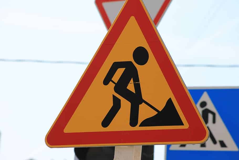 señal de obras